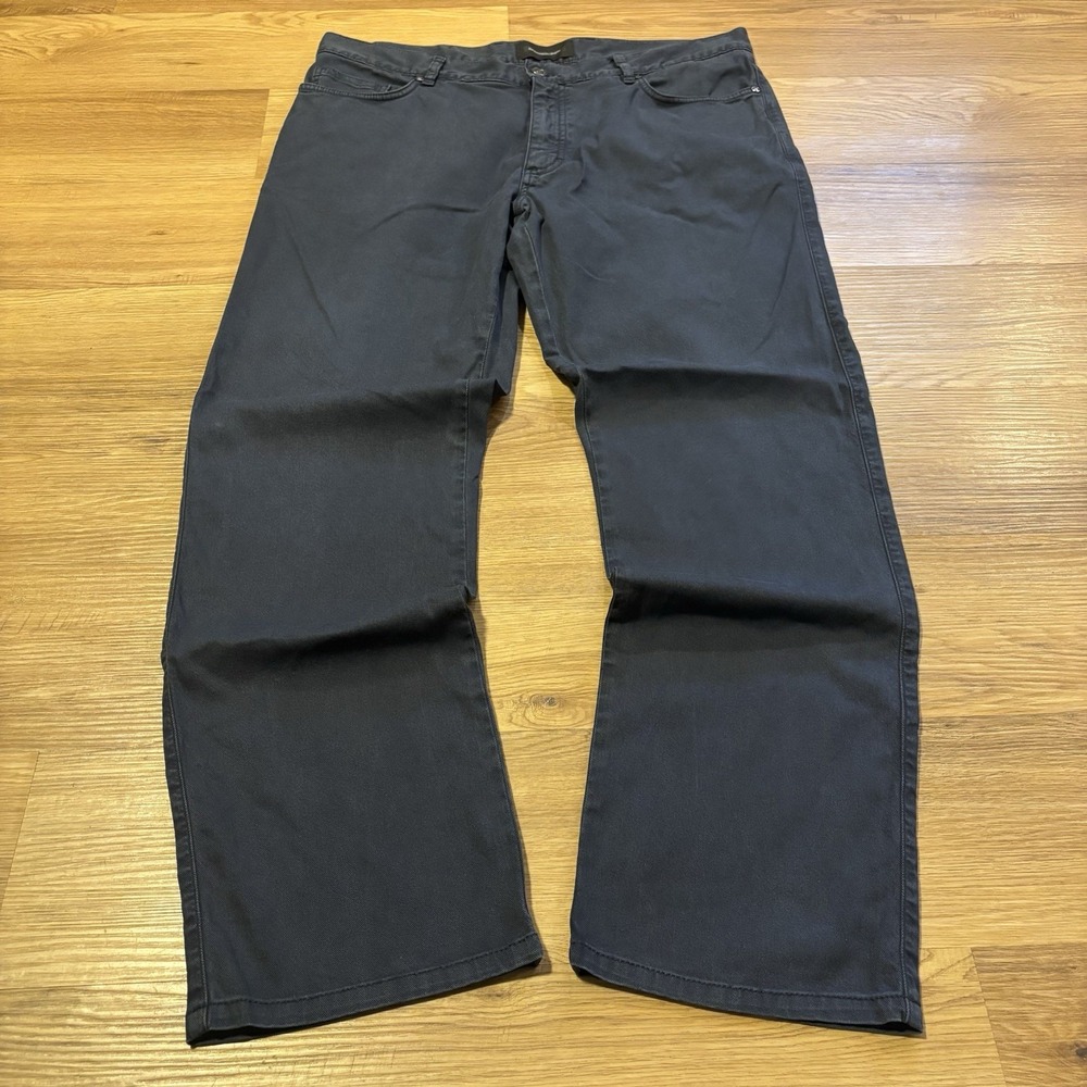Ermenegildo Zegna 5-Pocket Stretch Cotton Pants Men's 36x30 Straight Navy Blue